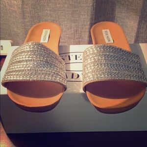 Steve Madden dazzle Rhinestone slip ons